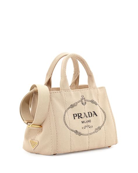 prada tote logo canvas printed pouch large white multicolor|Prada foldable shopping tote.